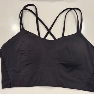 Lululemon Like A Cloud Longline bra light support, B,C cup black 10
